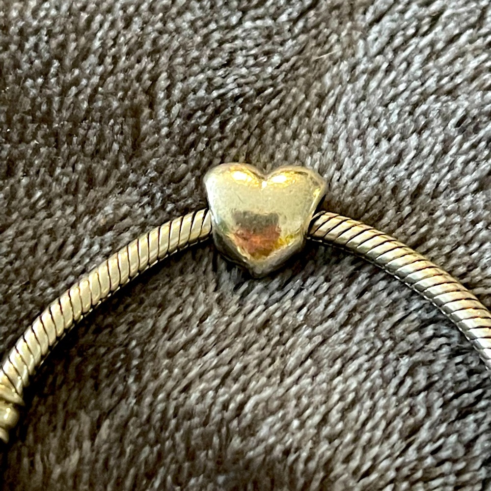 Pandora silver heart charm